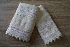 coppia asciugamani in spugna e