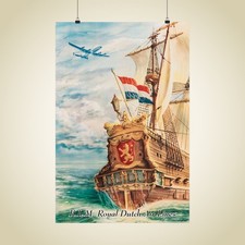 Poster aviazione opaco KLM