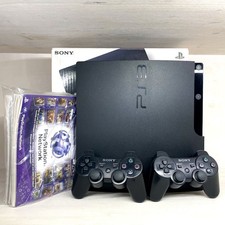 Sony PlayStation 3 Slim 320GB Console Nera Completa con 2 Controller e Scatola