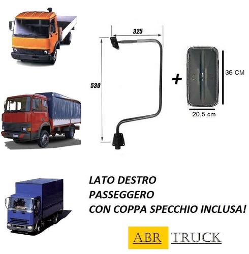 Braccio specchio coppa - braccio, dx