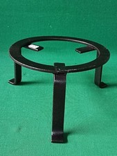 VECCHIO TRESPOLO TONDO TREPPIEDE ARTIGIANALE PER CAMINO IN FERRO VINTAGE. CL61
