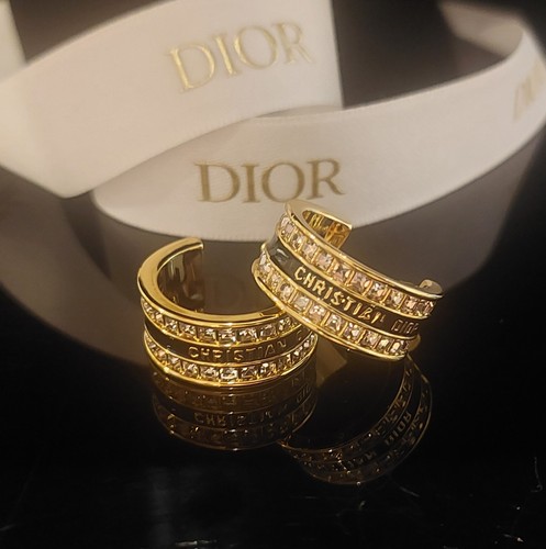 Dior crystal signature hoop - dior,