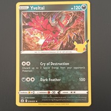Carta Pokemon Yveltal Celebrations 019/025 Holo Foil Inglese Near Mint A322