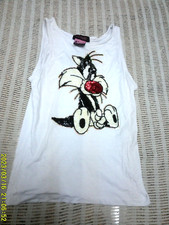 Warner Bros. -Tweety & friends - canotta ricamata paiettes tg.S.  NIRIMA