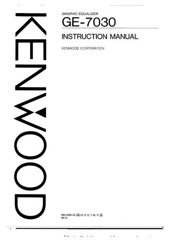 Kenwood 7030 graphic - kenwood, ge-7030