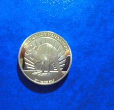 Australia. moneta da 100 dollari placcata d'oro  canguro