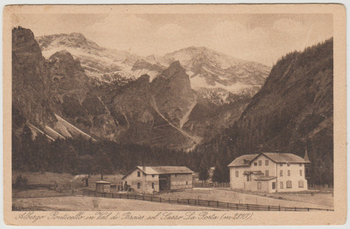 Cartolina albergo ponticello - cartolina,