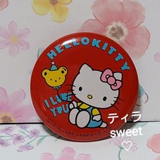 Distintivo Sanrio Hello Kitty vintage 1985 retrò spilla da collezione 4 cm raro