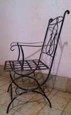Sedia poltrona  in ferro pieno