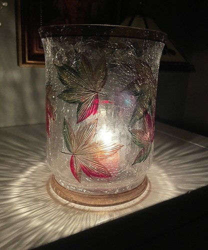 Portacandele decorativo foglia