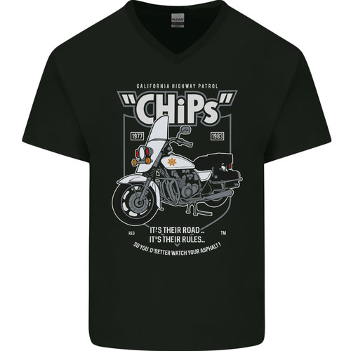 Shirt uomo chips police - t-shirt,