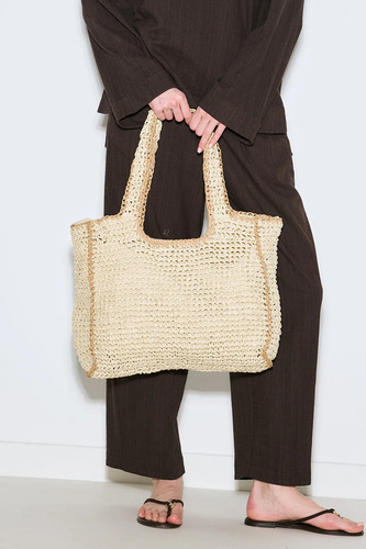Borsa tracolla grande beige - borsa, a