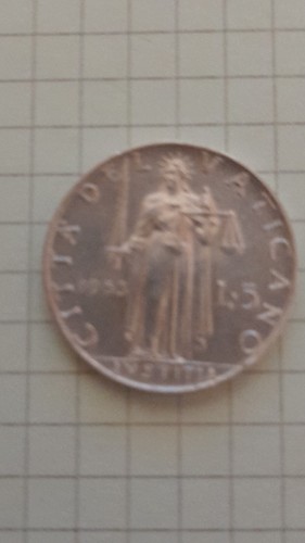 Vaticano 1953 5 lire - *,