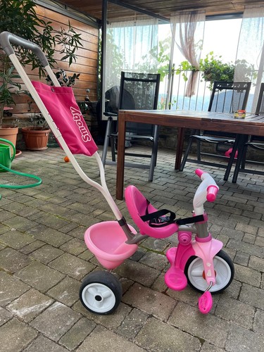 Triciclo smoby baby rosa con - rosa,