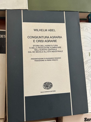 Libro abel congiuntura agraria - congiuntura,