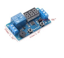 Relè Timer temporizzatore LCD programmabile 12Vcc carico max 5A 