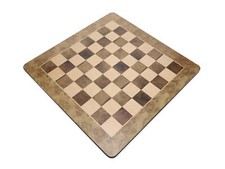 Scacchiera in radice di noce con bordi arrotondati di WE Games, 21 pollici