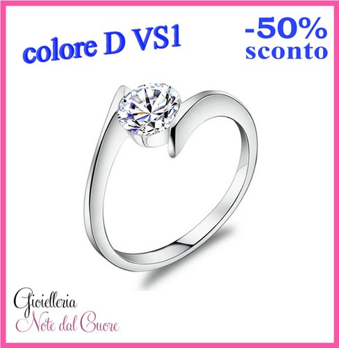 Anello solitario oro - anello,