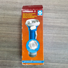 Torcia Vintage Camping Gaz Lumotorch 2 Made in Italy Mai Usata Con Scatola