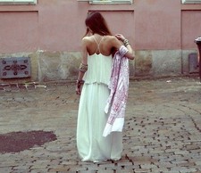 ZARA MAXI NUOVO abito bianco