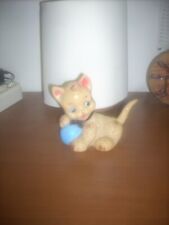  pupazzo LEDRA made in italy  anni 60 gattino con palla h.cm 13 leggi ....
