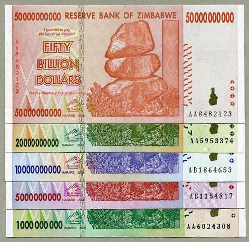 Banconote zimbabwe 10 - banconote, 20