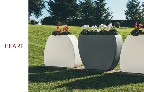 Vaso fioriera mod heart - vaso, in