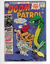Doom Patrol 99 1965 DC Comics VG+ 4.5 1° App Bestia-Ragazzo Elasti-Ragazza Robotman