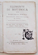NOCCA Elementi di botanica. 1805 (Sistema linneano con 5 tavole ripieg.)