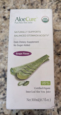 AloeCure Succo di Aloe Vera Salute Digestiva e Immunitaria Aroma Uva 16,7 oz