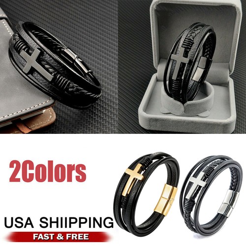 Bracciale uomo pelle classico - bracciale,