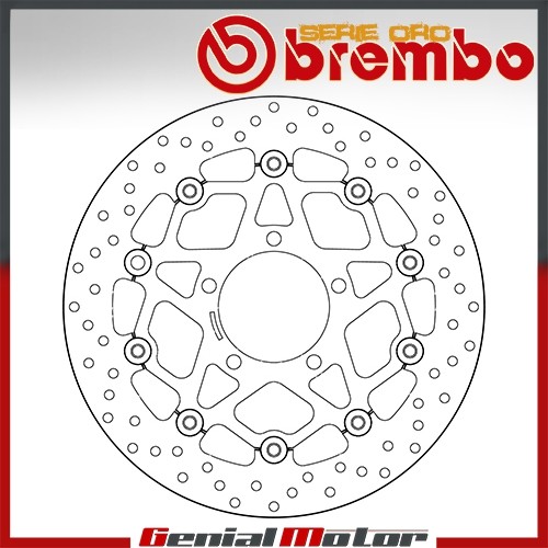 Disco freno flottante brembo - disco,