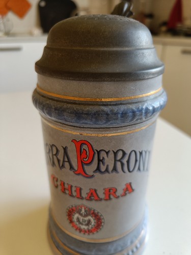Boccale vintage birra peroni - vintage,