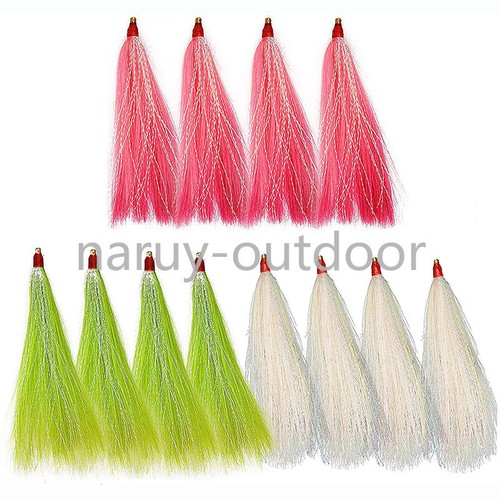 20pcs bucktail teaser jig - teaser,
