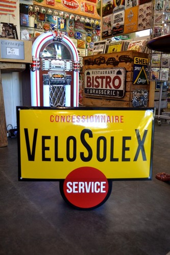 Plaque émaillée vélo solex - émaillée,