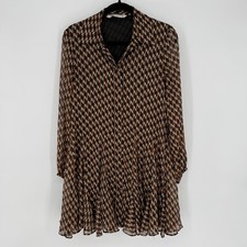 ZARA MARRONE GEO STAMPA ORO