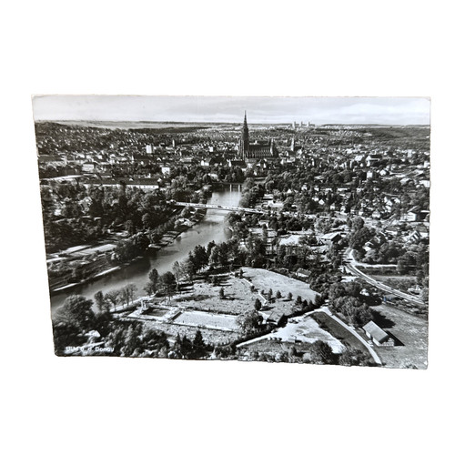 Cartolina postale ulm danubio - postale,