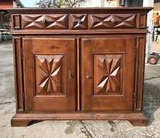 ANTICO MOBILE CREDENZA BAROCCO PIEMONTESE IN NOCE Epoca 1700 Originale