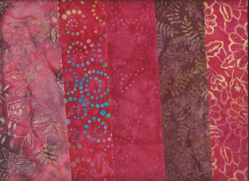 Bali batik rosa - bali, scuro
