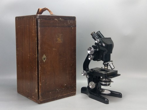 Microscopio binoculare vintage