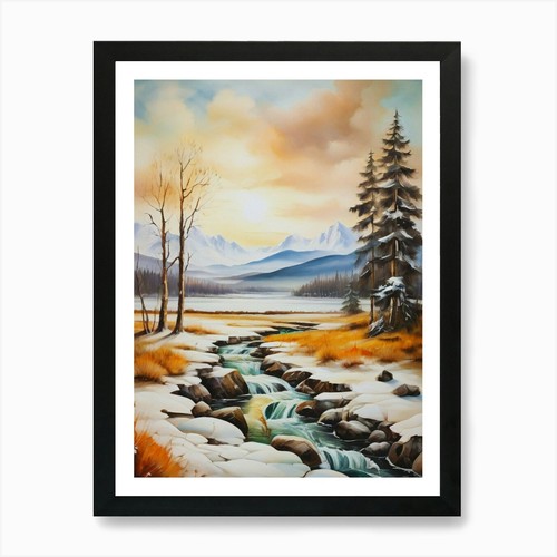 Paesaggio invernale stampa - paesaggio, 27