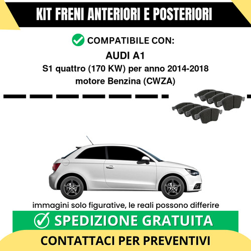 Pastiglie freno ant post - pastiglie, +