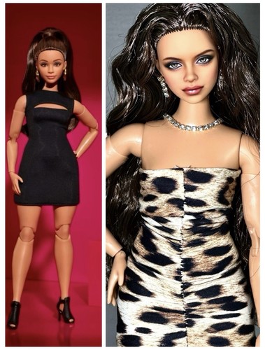 Ooak barbie bambola ridipinta - bambola,