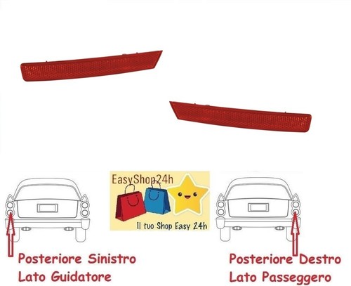 Set fanalino catarifrangente - fanalino,