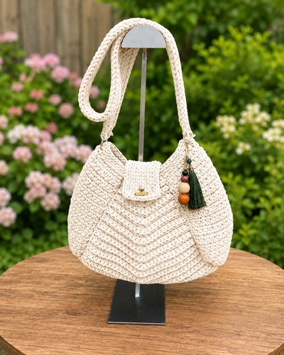 Borsa all uncinetto fatta - all'uncinetto,