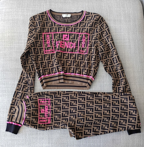 Fendi zucca marrone monogram - zucca,