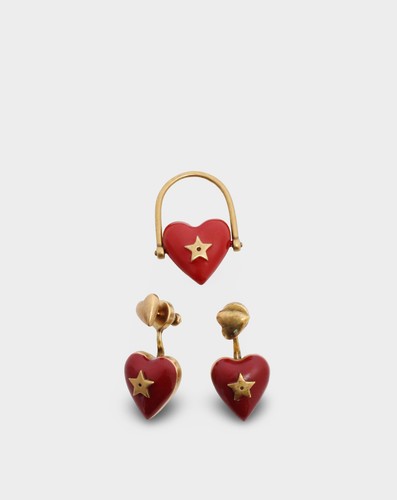 Christian dior enamel - christian, heart