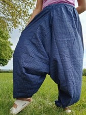 Pantaloni harem genio blu navy