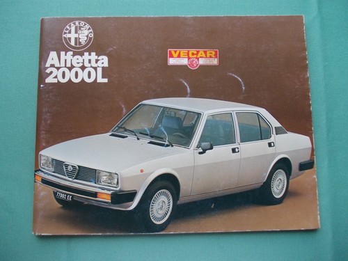 Alfa romeo brochure alfetta - alfa,