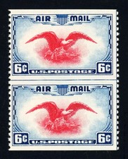 #C23a, 6c Eagle, Vert. coppia